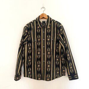 Todd Snyder x  Three Looms Japanese Jacquard Basecamp Shirt in Green - Size M